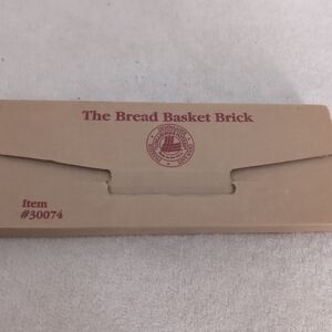 Longaberger Pottery Bread Basket Brick Pottery Bread Warming Stone